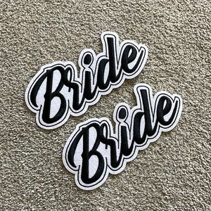 Iron on “Bride” patch